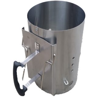 Charcoal starter in wiredrawing stainless steell WC-BIW