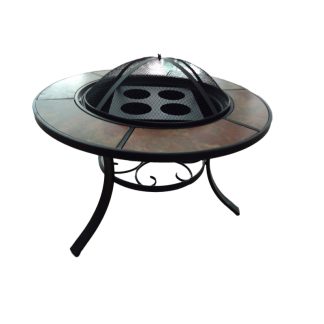 Round fire pit with stone table WF-ROUND