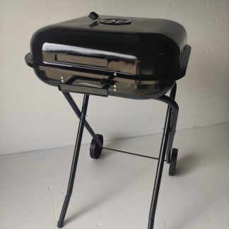 18-inch portable wood charcoal grill with foldable legs and wheels WB-180X