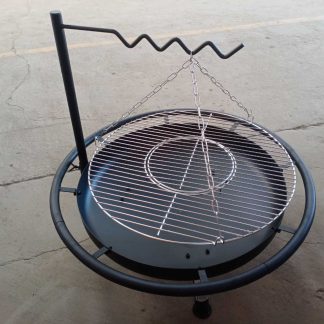 Fire pit with spark protection; suitable for BBQ fires or fire baskets WF-750MST