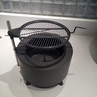 Fire pit with spark protection; suitable for BBQ fires or fire baskets,Wood-fired stove, charcoal grill, portable stove with grill rack WF-R600F