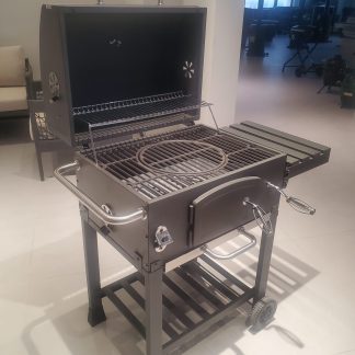 BBQ Wood-Fired Grill Cart, Outdoor Garden Grill, Barbecue Smoker, Wood-Fired Grill Station WU-BOXMH