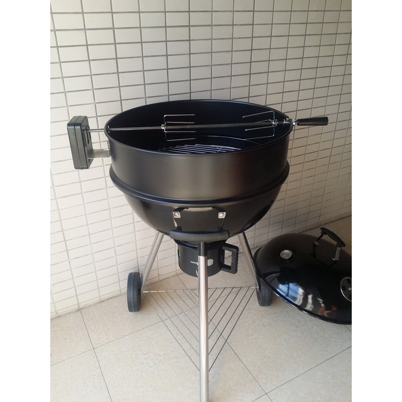 Portable silver trolley grill