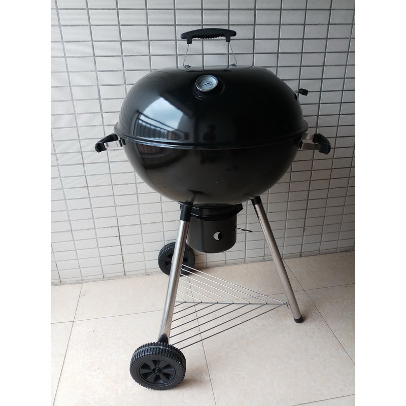 Portable silver trolley grill