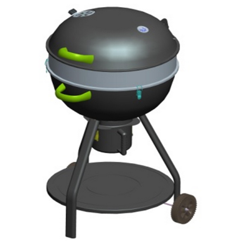 22.5 inch Luxery Kettle grill with steel base plate