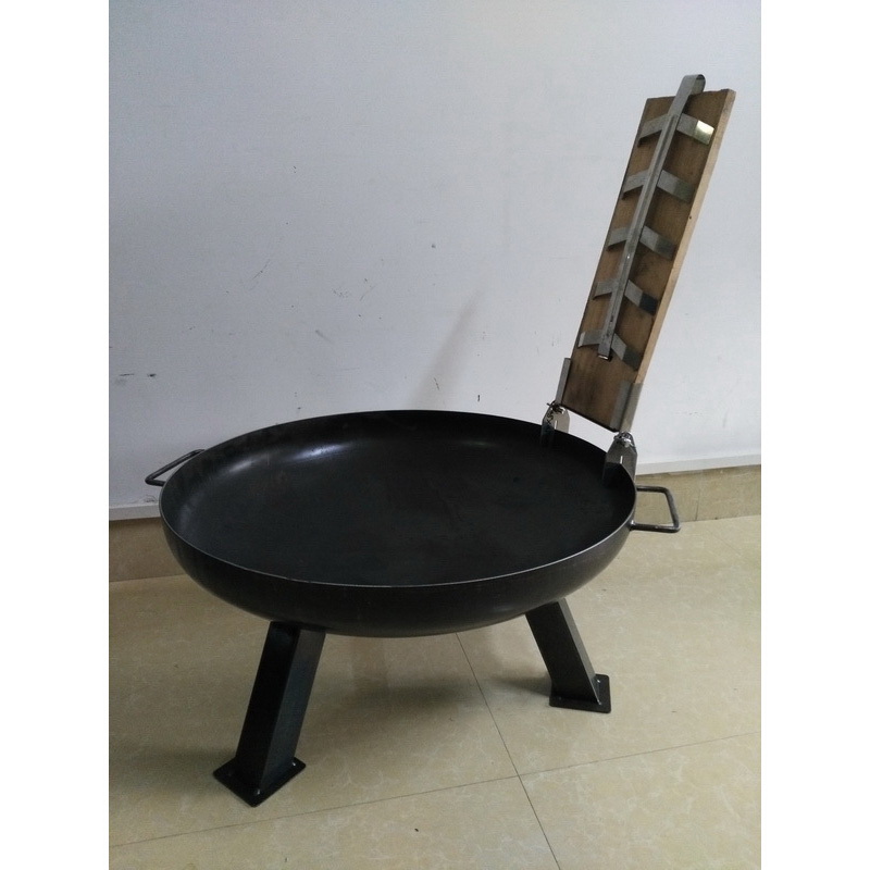 23.5inch fire pit with plank