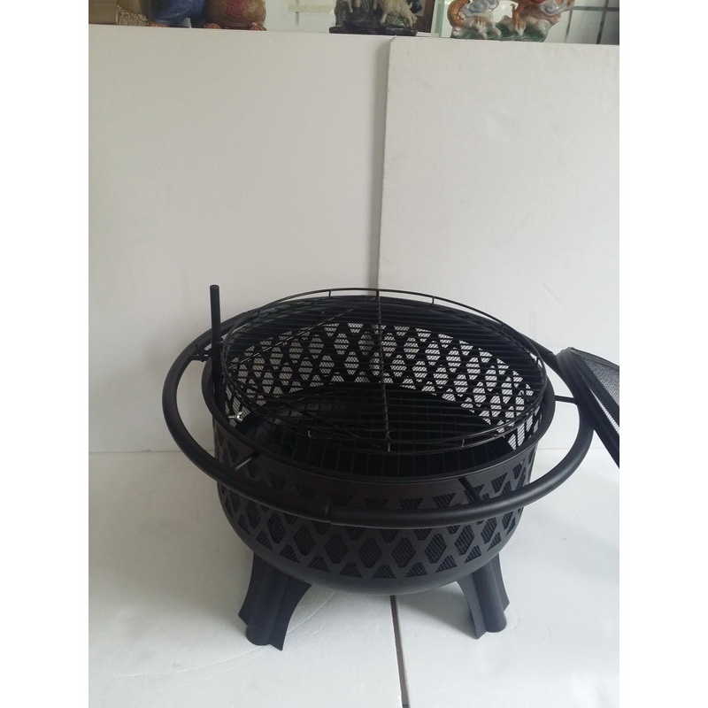 Black outdoor garden heater