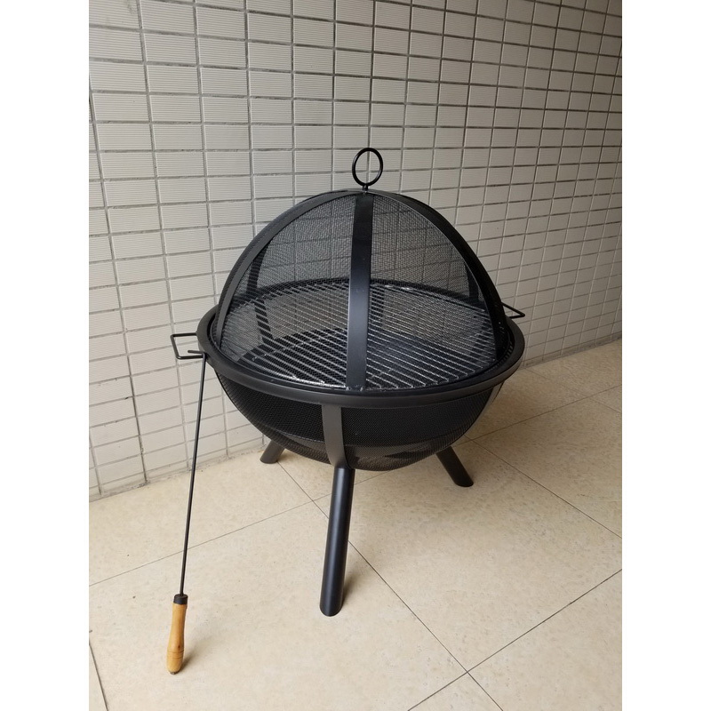 Black outdoor garden heater