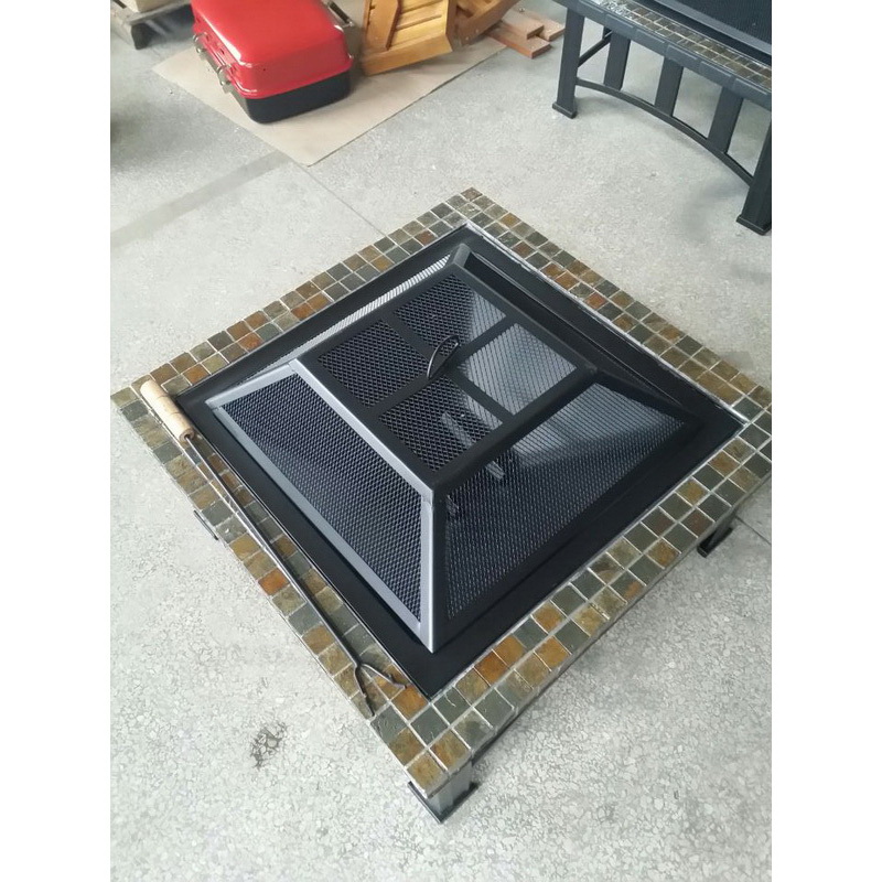 Black outdoor garden heater