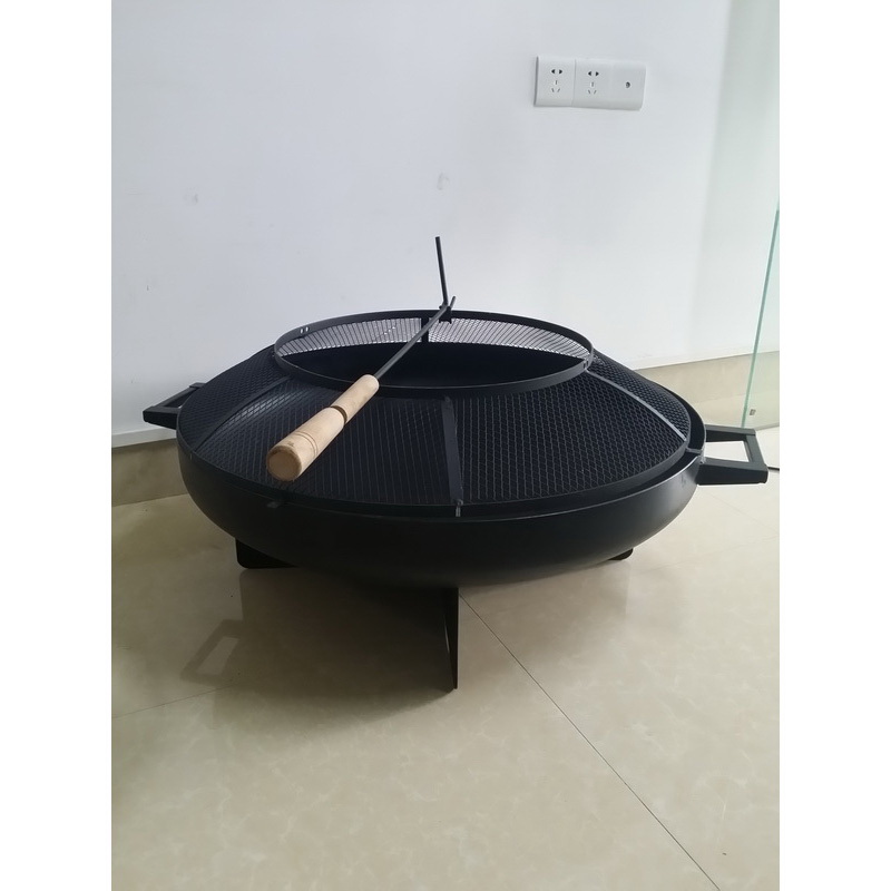 Black outdoor garden heater