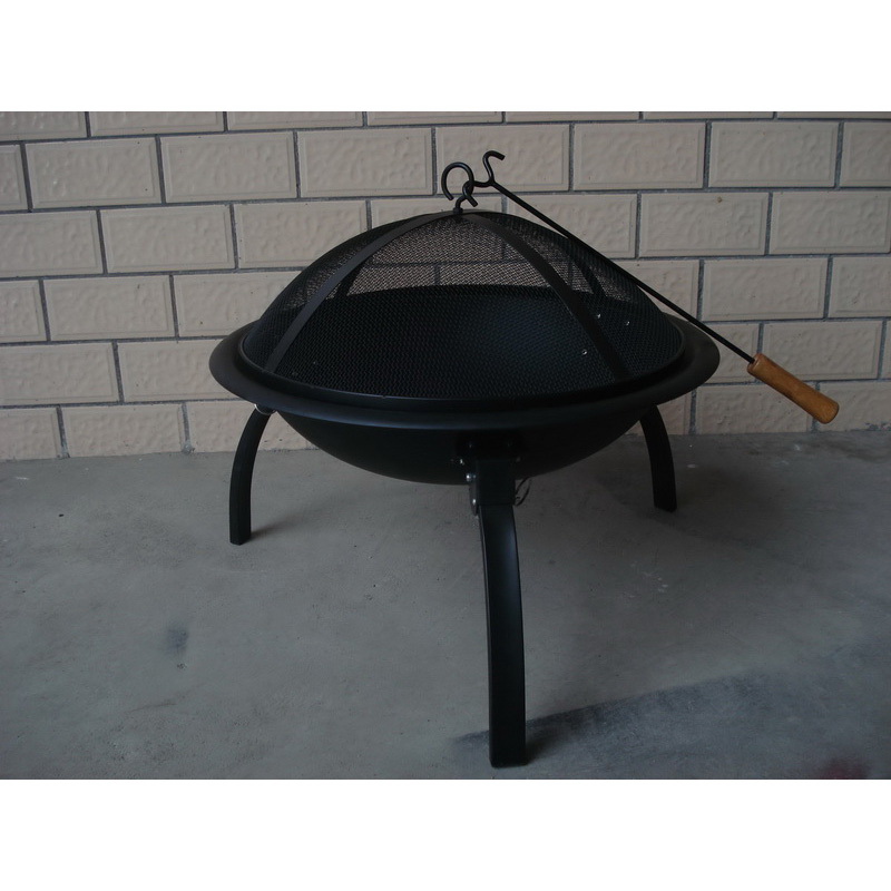 Black outdoor garden heater