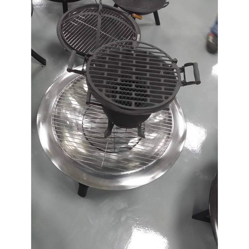 Black outdoor garden heater