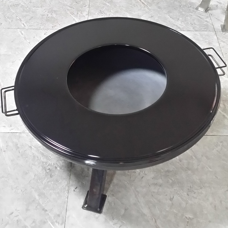 31.5inch fire pit with steel cover