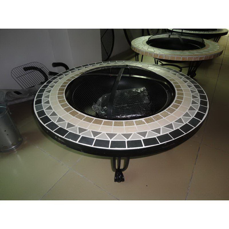 Black outdoor garden heater