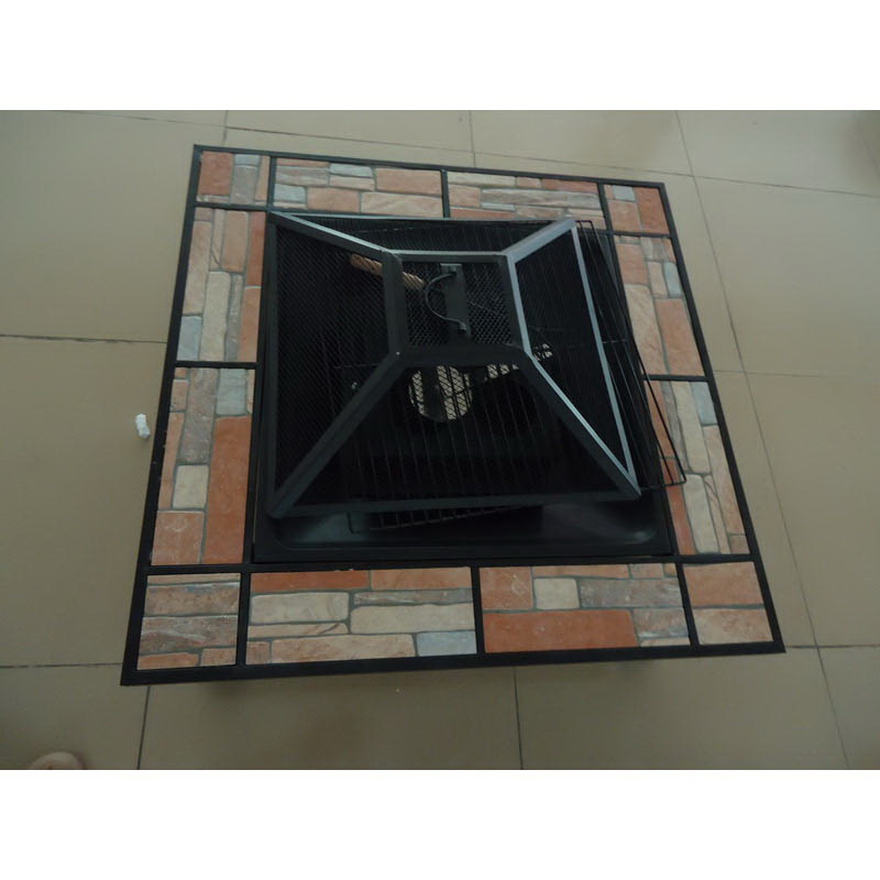 Black outdoor garden heater