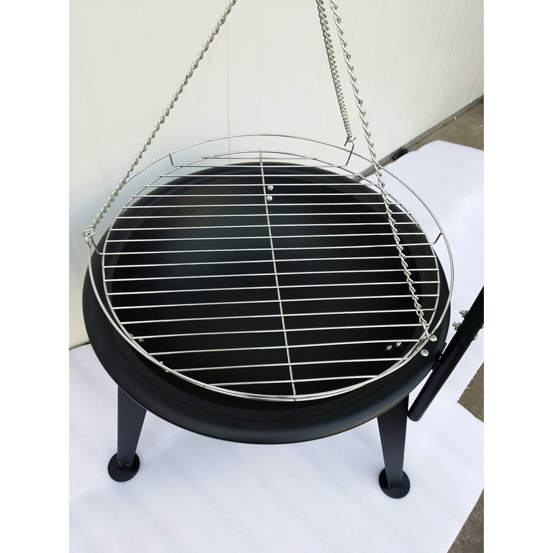 Chain grill fire pit