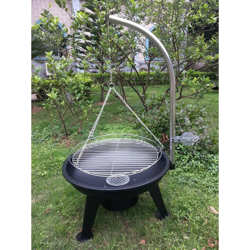 Swing grill and fire pit